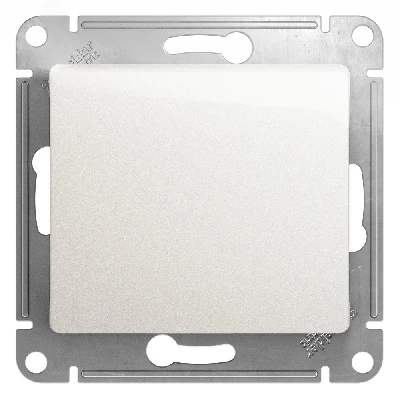 Выключатель одноклавишный, схема 1, в рамку, перламутр