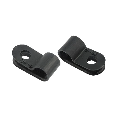 Кабельная скоба под винт  5 мм, черная,     упаковка 50 шт (etm07-4405-1), REXANT