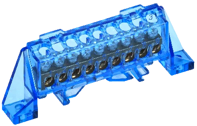 TEKFOR Шина N ноль в комбинированном DIN-изоляторе Стойка 6х9-9-С IEK