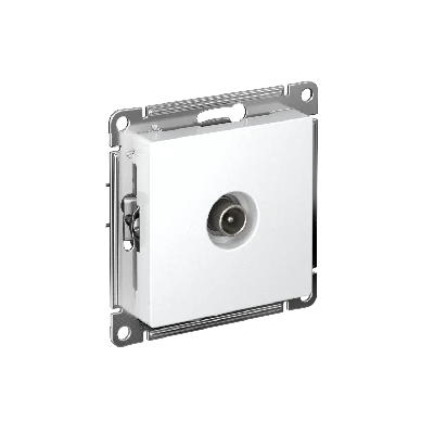 Розетка ATLASDESIGN TV оконечная 1DB механизм белый