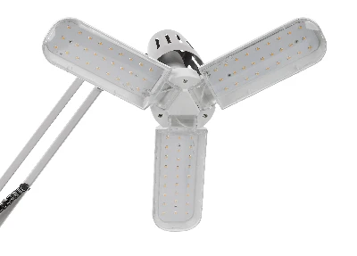 Фитолампа для растений светодиодная FITO-24W-Ra90-E27-FOLD 3-х лепестковая полного спектра 24 Вт Е27