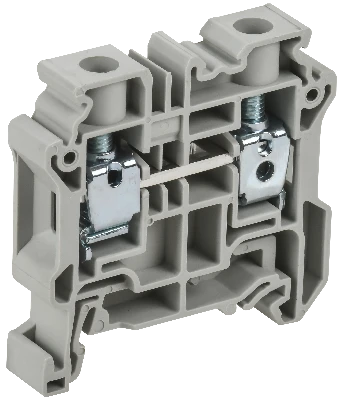 ARMAFIX Колодка клеммная CY10 винтовая 10мм2 проходная серая Ex IEK