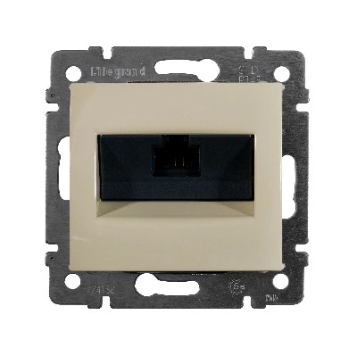 VALENA Розетка компьютерная RJ45х1 категория 5е в рамку слоновая кость