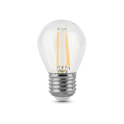 Лампа светодиодная LED 5 Вт 420 Лм 2700К теплая Е27 Шар Filament Gauss