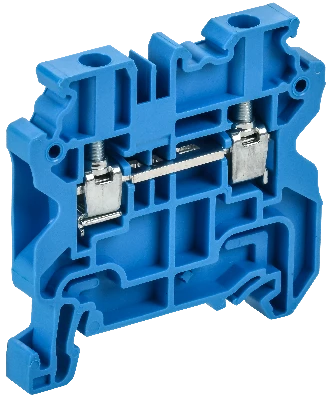 ARMAFIX Колодка клеммная CY4BU винтовая 4мм2 проходная синяя Ex IEK