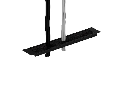 Ввод щеточный кабельный универсальный для настенных шкафов серии WP и напольных шкафов серии SL. MR. цвет черный (RAL 9004)