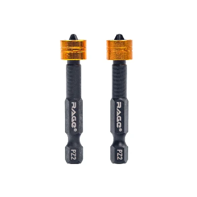 Биты с магнитным ограничителем для шуруповерта S2 PZ2 x 50 мм 2 шт