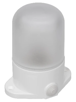 Светильник для бани и сауны НПБ400П настенно-потолочный белый, IP54, 60Вт, E27, основание поликарбонат