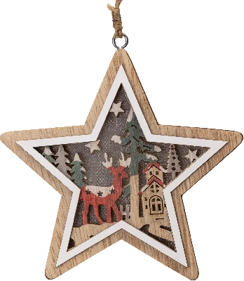 Гирлянда новогодняя светодиодная NGF-D045-05 игрушка звездочка