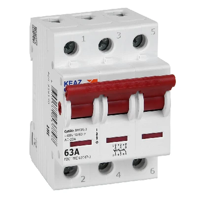 Выключатель нагрузки 3П 63А 400В OptiDin BM63PL-363-УХЛ3 (ВМ63PL)