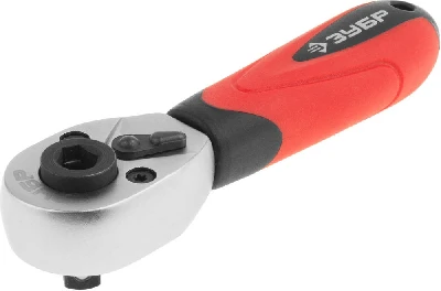 Трещотка ''Мастер'' для торцовых головок и бит (1/4''), Cr-V, 72 зубца, хроматированное покрытие