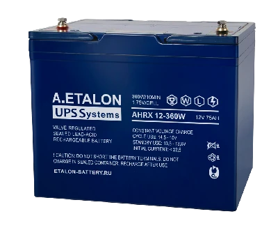 Аккумулятор А.ETALON AHRX 12В 75 А/ч 360W
