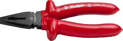 Плоскогубцы ''ЭЛЕКТРИК'' комбинированные, диэлектрические, высоковольтные до ~1000В, маслобензостойкая рукоятка, 180мм, Мастер