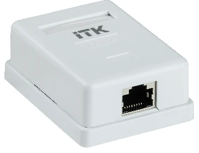 Розетка информационная настенная RJ45 кат. 5E FTP 1-порт