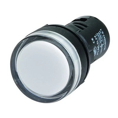 Индикатор сигнальный со встроенным диодом 24В белый