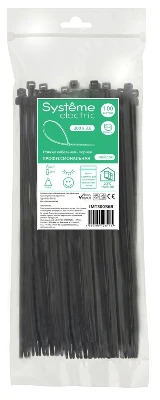 Стяжка кабельная MultiSet 300х3.6 Чёрная (100шт)