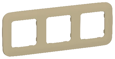 FLITE ARTISTIC Рамка 3-местная РУ-3-А-ФлХ хаки IEK