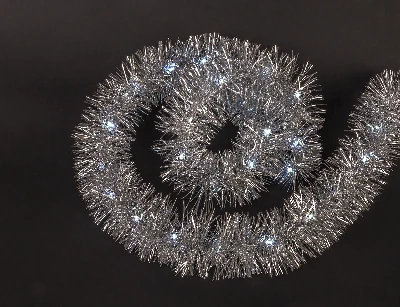 Гирлянда новогодняя светодиодная NGF-D043-02 мишура белая