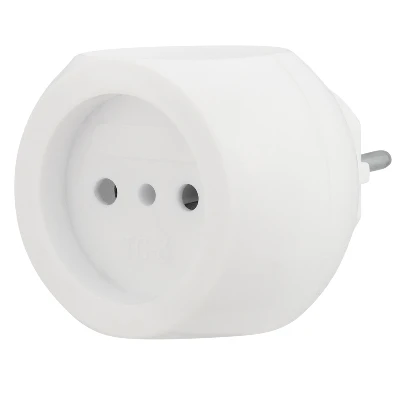 Тройник электрический Шар 220 В, 6 А, белый