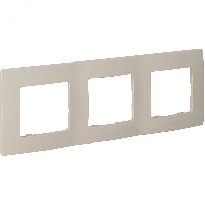 ETIKA Рамка 3 поста слоновая кость
