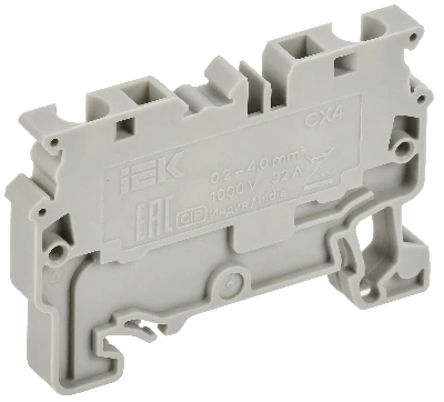 ARMAFIX Клемма пружинная CX4 4мм2 проходная серая IEK