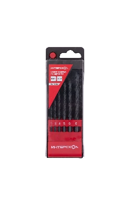 Набор сверел по металлу из быстрорежущей стали HSS-R 6 шт