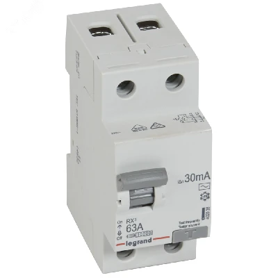 ВДТ RX3 - 2П - 63 А - тип AC - 30 мА - 2 модуля