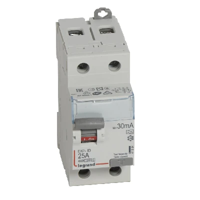 Выключатель дифференциального тока (УЗО) 2п 25А 30мА DX3 А