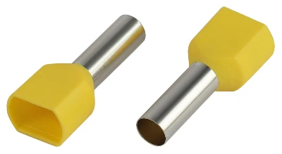 Наконечник-гильза с изолированным фланцем (упаковка 50 шт.) NO-225-106 (двойной) НШвИ(2) 6,0-14