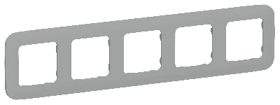 FLITE ARTISTIC Рамка 5-местная РУ-5-А-ФлС серый IEK