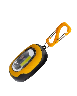 Фонарь брелок походный кемпинг 1Вт COBLED/3xAAA/ABS-пласт/магнит на корпусе/карабин, КОСМОС