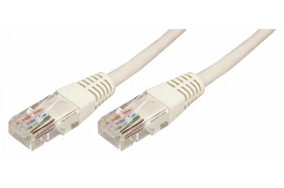 Патч-корд UTP кат. 5e, длина 1 метр, неэкранированный, серый,