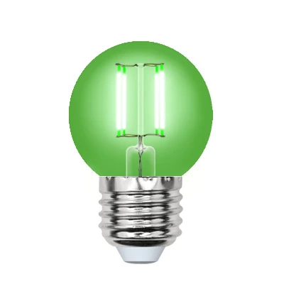 Лампа светодиодная декоративная цветная LED 5вт 200-250В шар 350Лм Е27 ЗЕЛЕНЫЙ Air color