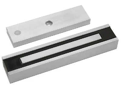 Замок электромагнитный ALM-350FB-12/24V, усилие удержания якоря 350 кгс, серый