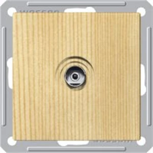 W59 Розетка телевизионная TV скрытая в рамку сосна