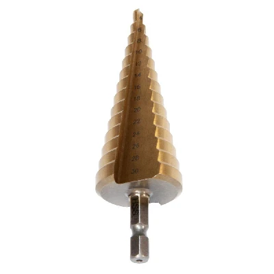 Сверло ступенчатое (14 ступеней)  4-30 мм