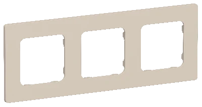 FLITE CLASSIC Рамка 3-местная РУ-3-К-ФлЛ льняной IEK