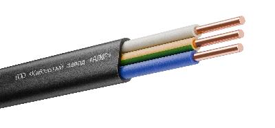 Кабель силовой ППГ-П нг(А)-HF 3х1.5ок(N.PE)-0.66 однопроволочный черный (барабан)