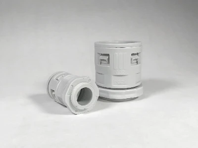 Муфта вводная для гофрированных труб серая ВМ-ГТ-16