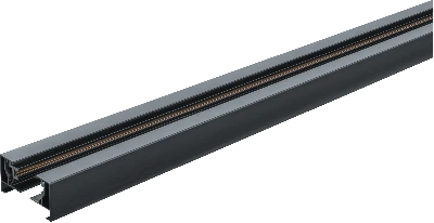 Шинопровод однофазный NLT-B-1L-AS1-BL-100 с вводом питания и заглушкой черный 1м