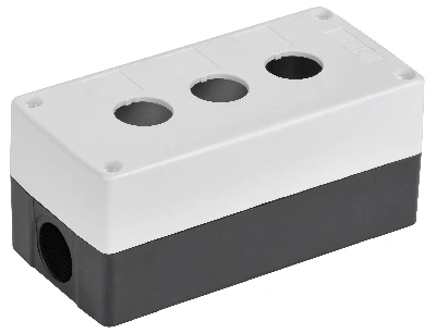 Корпус КП103-Р для кнопок 3 места белый