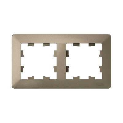 ATLASDESIGN AIR 2-постовая РАМКА, ШАМПАНЬ/дымчатый черный