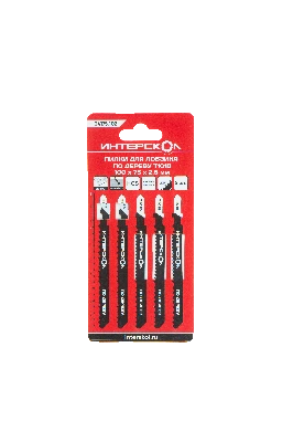 Пилки для лобзика по дереву T101B 100х75х2,5 (5шт)