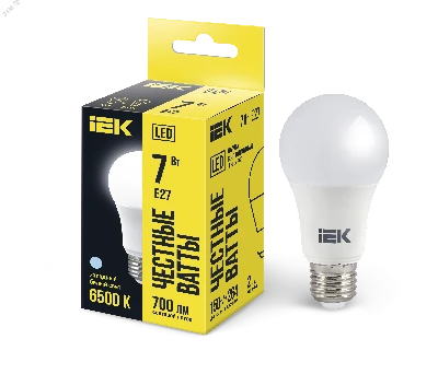 Лампа светодиодная LED 7вт Е27 дневной ECO