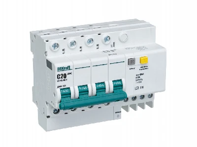 Выключатель автоматический дифференциальный 4п 20А 30мА тип AC С ДИФ-101 4.5кА