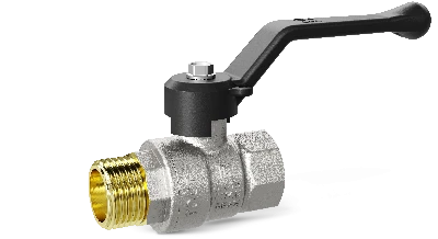 Кран шаровой латунный 47.40.В-Н.Р Ду 40 Ру 25 рычаг