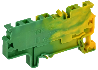 ARMAFIX Клемма пружинная CX4-3 PE 4мм2 трехконтактная заземляющая IEK