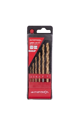 Набор сверел по металлу из быстрорежущей стали HSS-TiN 6 шт