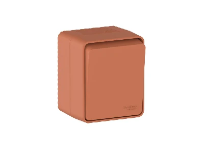 AtlasDesign PROFI IP54 О/У 1-клавишный ВЫКЛЮЧАТЕЛЬ 10 АХ, ТЕРРАКОТОВЫЙ