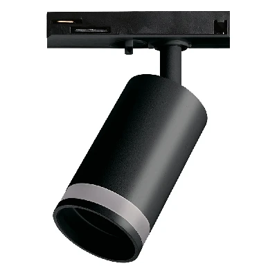 Светильник светодиодный трековый на шинопровод черный ДПО-50Вт под лампу GU10 IP20 PTR 1732